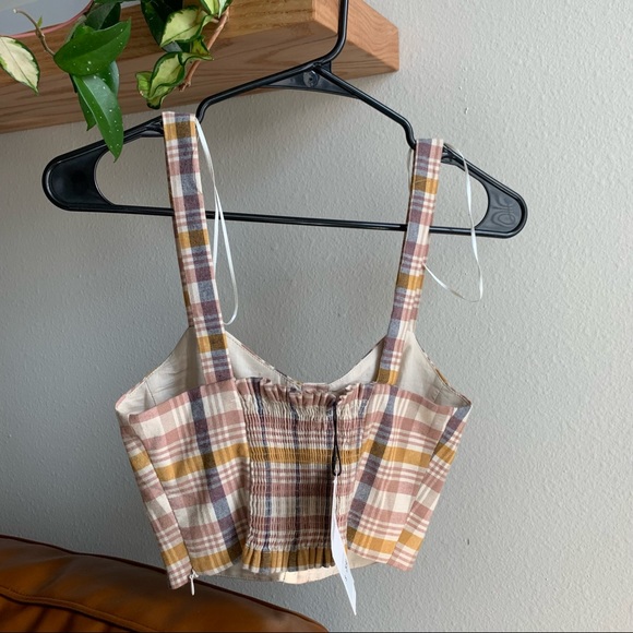 NWT Zara Plaid Crop Top!! - Picture 2 of 12